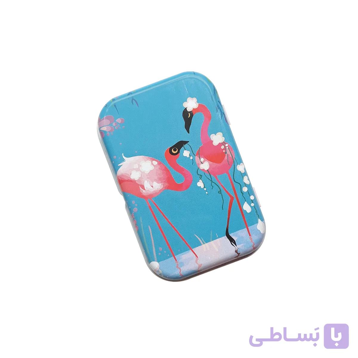 قوطی فلزی جا آدامسی فلامیگو طرح LOVE YOU — تصویر 1