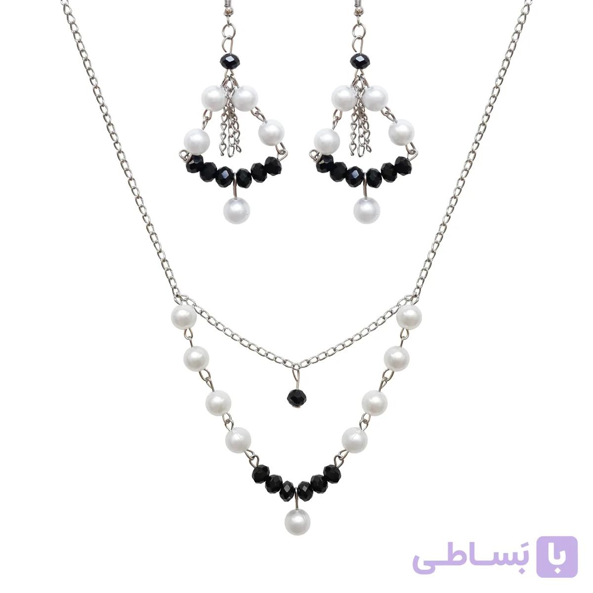 نیم ست طرح گل پری؛ زیورآلات خاص و درخشان خط هنر — تصویر 1