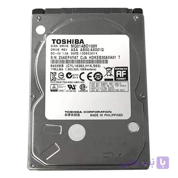 هارد دیسک اینترنال توشیبا مدل MQ01ABD100V ظرفیت 1 ترابایت سایز 2.5 اینچ استوک