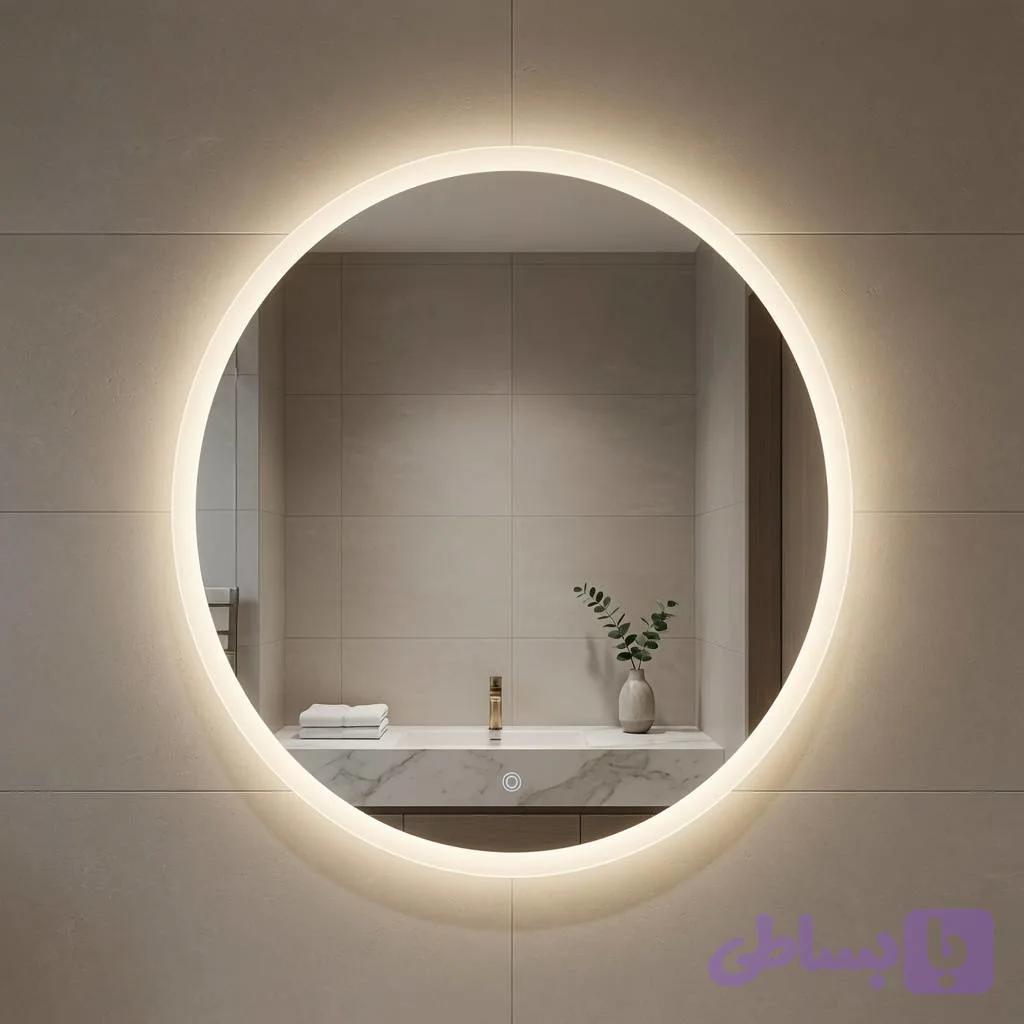 آینه هوشمند LED بک‌لایت سنسور تاچ مدل AY11 — تصویر 1