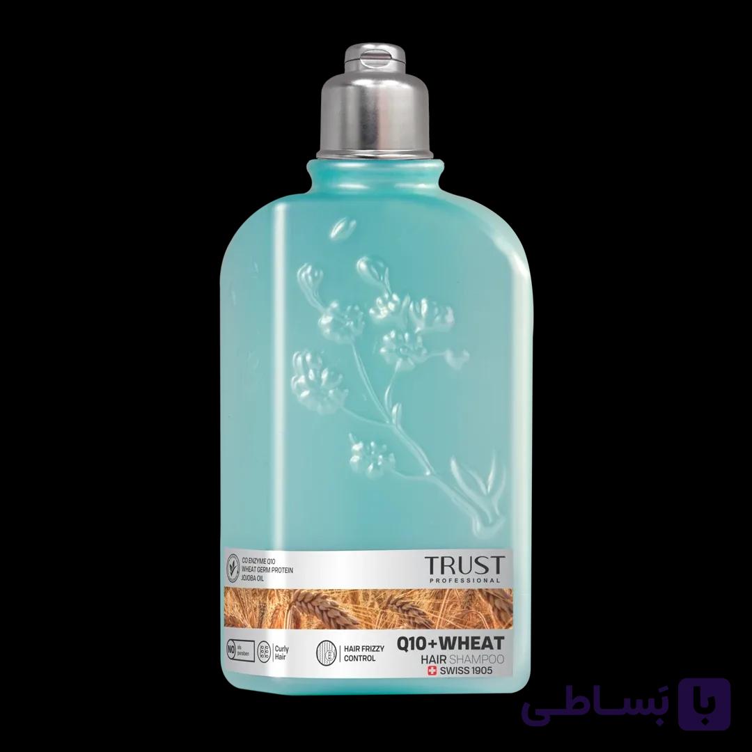 شامپو سر جوانه گندم و Q10 تراست