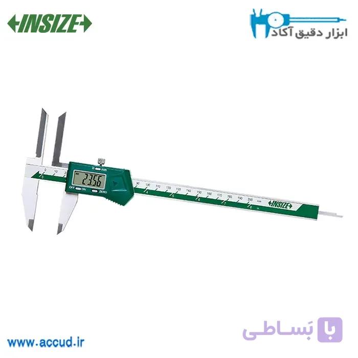 کولیس دیجیتال 20 سانتی متر با فک بالایی بلند INSIZE (با گارانتی رسمی شرکت اینسایز) مدل 1138-200