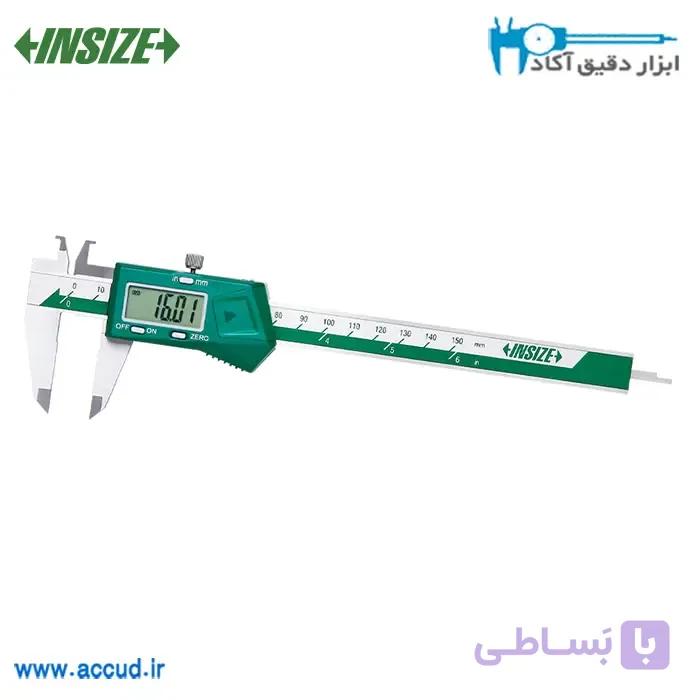 کولیس دیجیتال با فک بالای داخل سنج INSIZE (با گارانتی رسمی شرکت اینسایز) مدل 1191-150