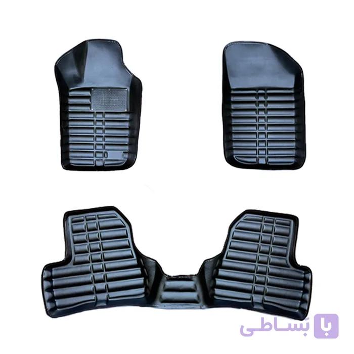 کفپوش سه بعدی چرم کلاسیک SKY مناسب برای پژو 206 — تصویر 1