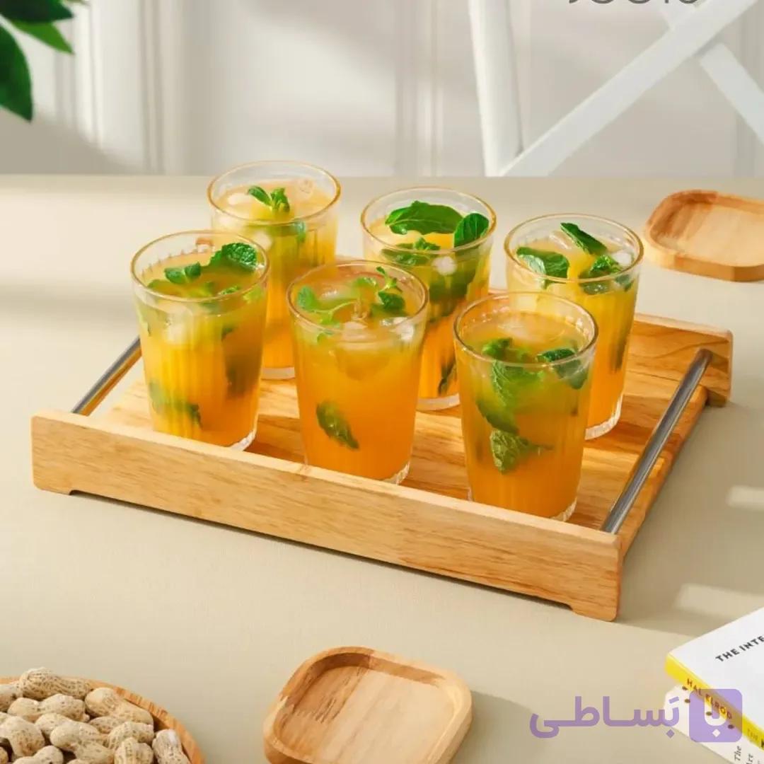 سینی چوبی رابروود سایز بزرگ ۲۴×۳۵ و سایز کوچیک ۱۷×۲۷