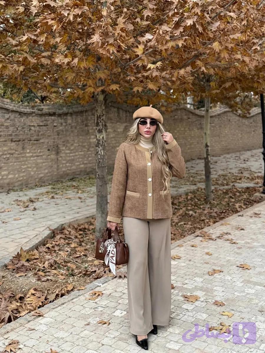 کت شنل نسکافه ای نیلمامد 0014