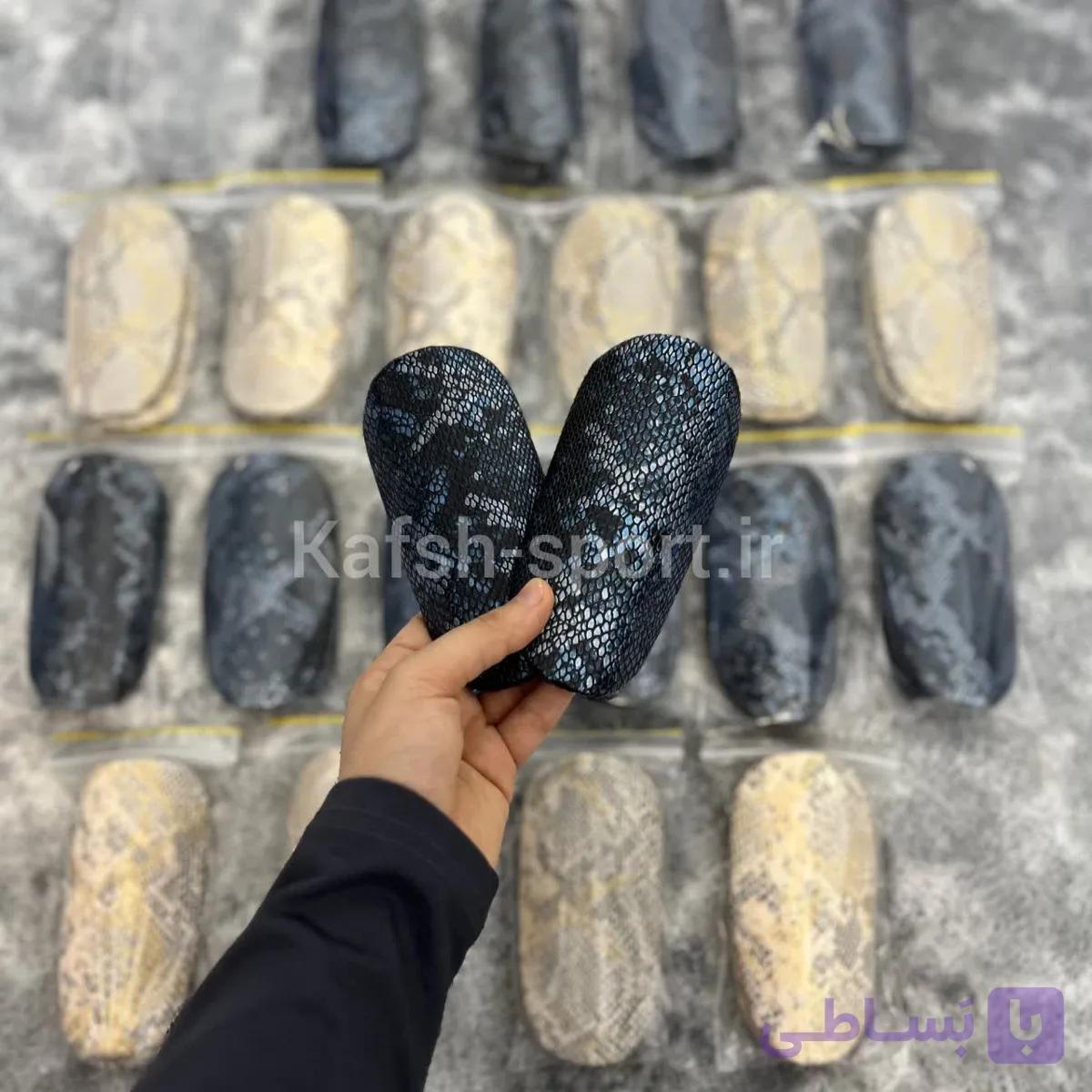 قلم بند چرم دست دوز سورمه ای — تصویر 1