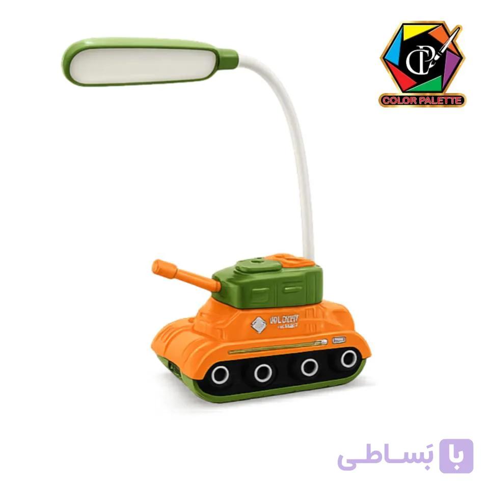چراغ مطالعه فانتزی طرح تانک LED | چراغ رومیزی انعطاف‌پذیر کودک و نوجوان