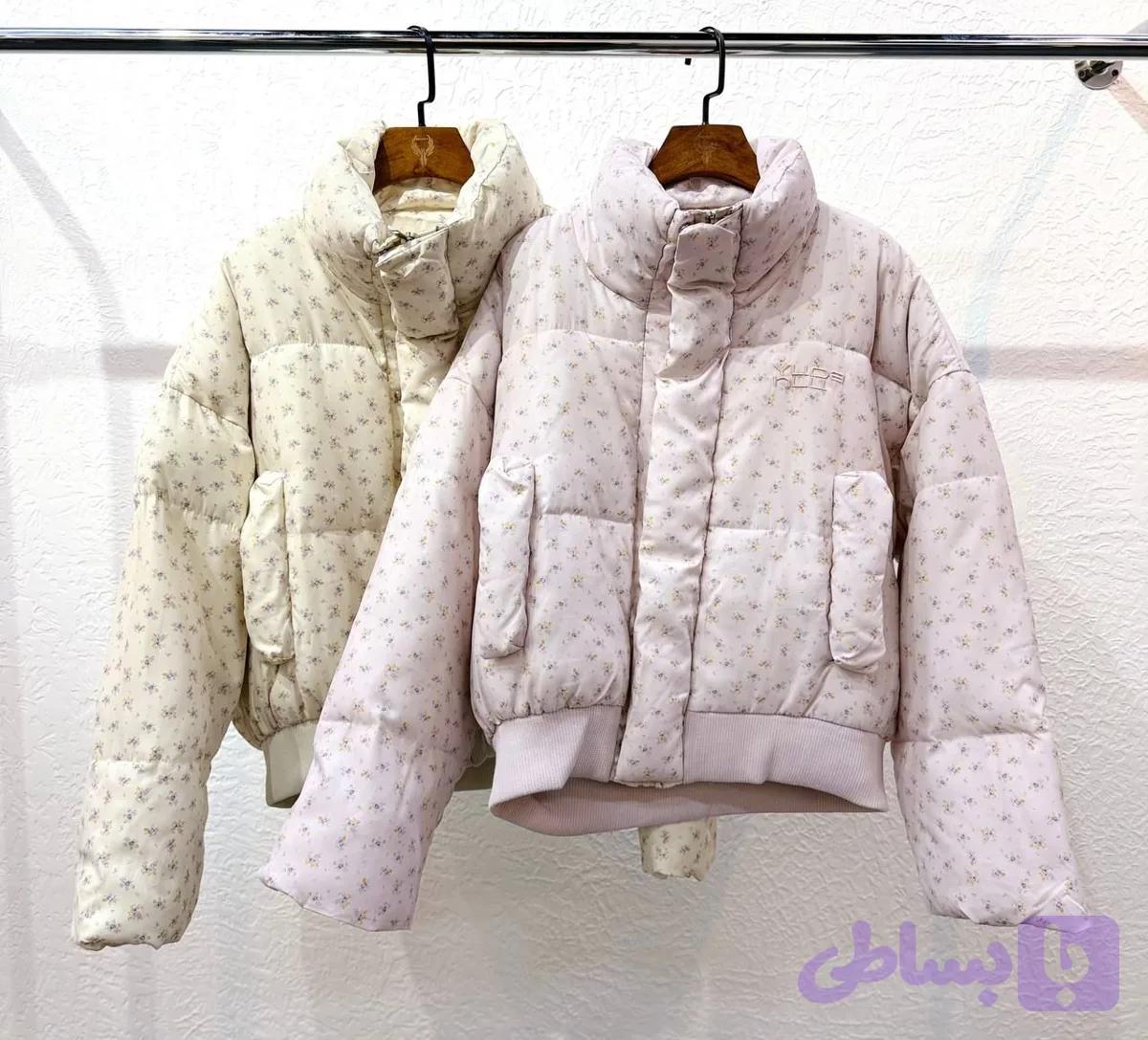 کاپشن پایین کش دار پارچه گلدار دخترانه و زنانه کد9885h150 — تصویر 1