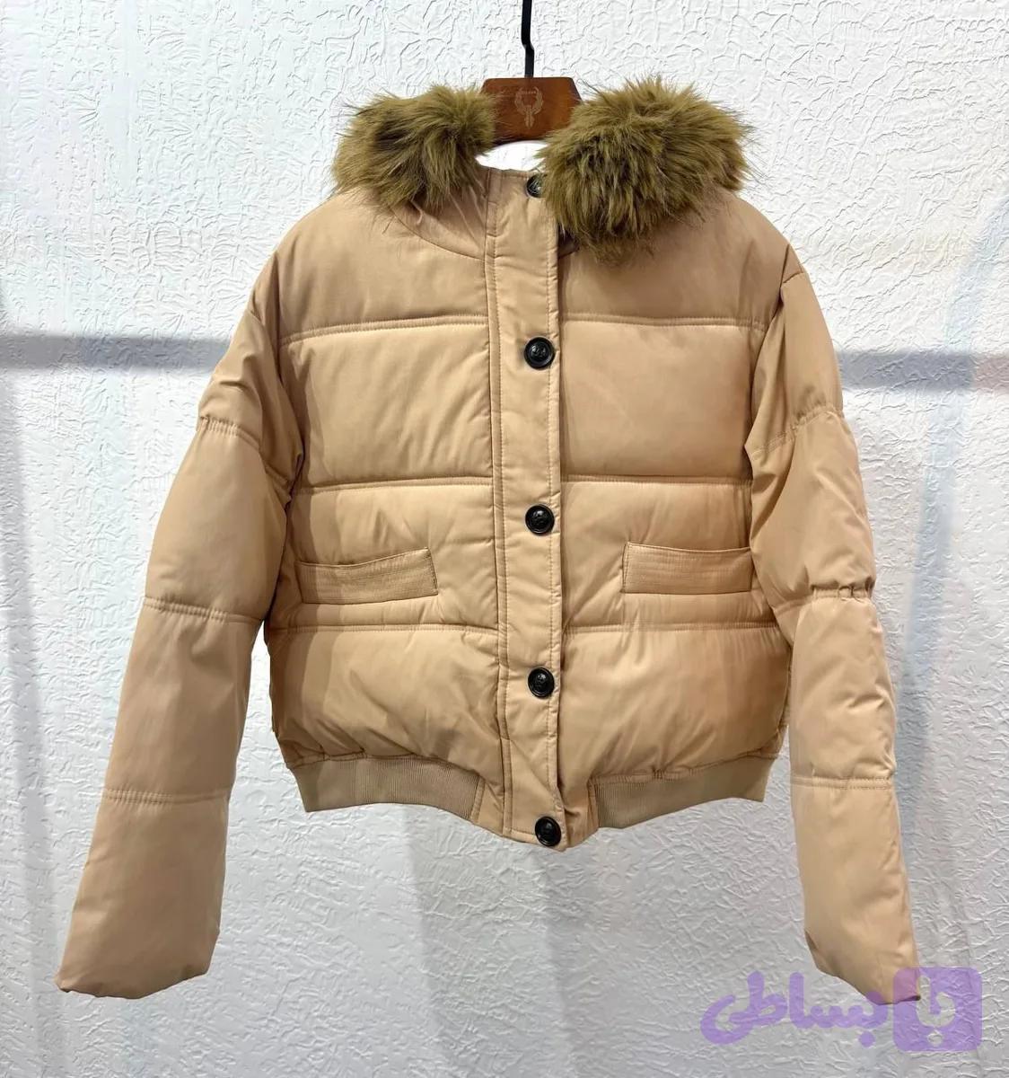 کاپشن کلاه دار پایین کش دخترانه و زنانه کد9887h — تصویر 1