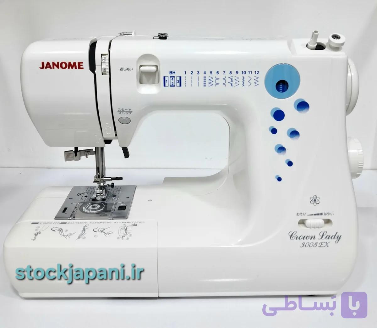 چرخ خیاطی ژانومه مدل660 طرح3008EX استوک
