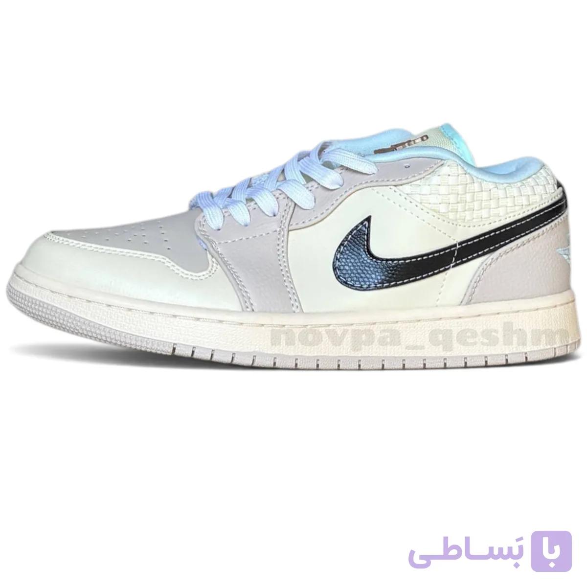 کفش کتونی مردانه ایر جردن ۱ لو اس ای سنددریفت گلیشر بلو NikeAir Jordan 1 Low SE Sanddrift Glacier Blue — تصویر 1
