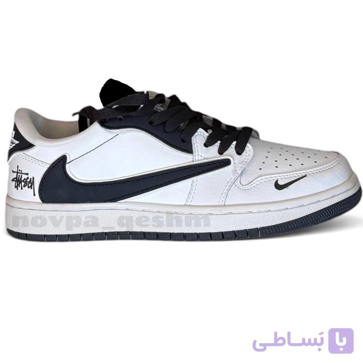 کفش کتونی نایک ایر جردن وان لو تراویس اسکات استاسی Nike Air Jordan 1 Low Travis Scott x Stussy — تصویر 1