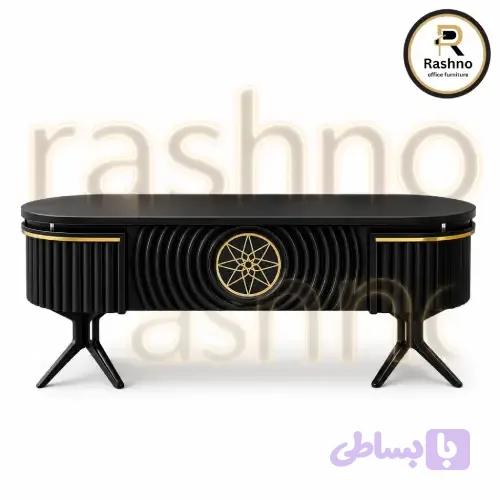 و قیمت میز اداری مدرن مدل M300 | جنس ام دی اف وکیوم با کشو و باکس ( سایز 210 سانتیمتر) — تصویر 1