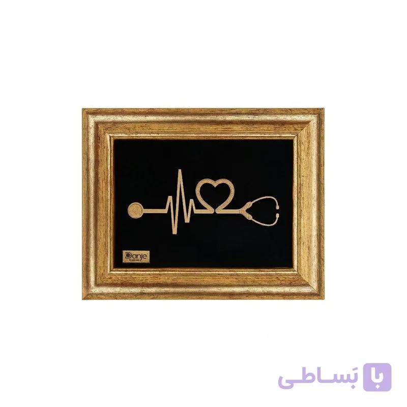 تابلو ورق طلا دانژه مدل پزشک سری مینیمال — تصویر 1