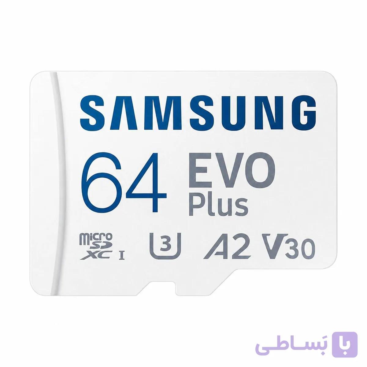کارت حافظه microSDXC سامسونگ (Samsung) مدل Evo Plus کلاس 10 استاندارد UHS-I U1 سرعت 130MBps ظرفیت 64 گیگابایت