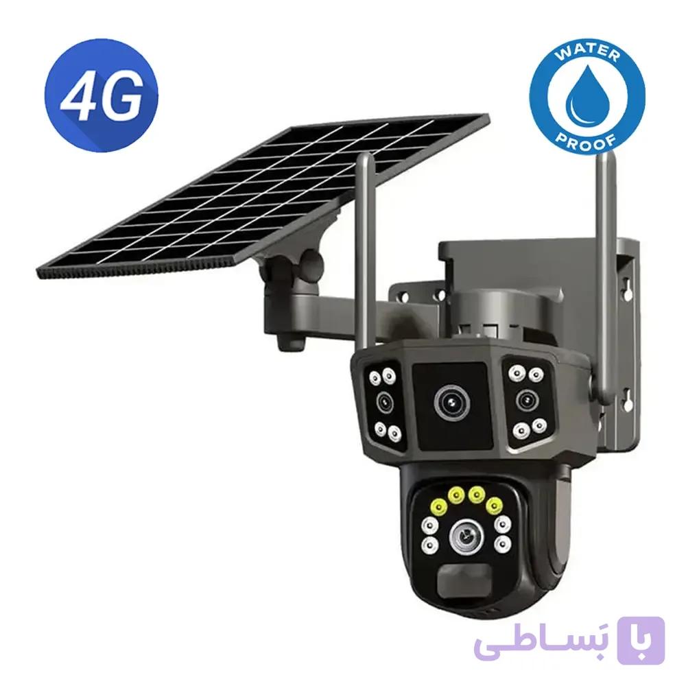 دوربین مینی اسپیددام 2 لنز خورشیدی casacop 12mp — تصویر 1