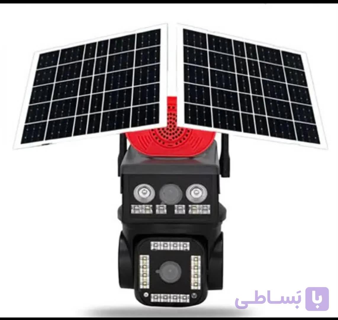 دوربین مینی اسپیددام سولار سیمکارتی2 لنز v460با سرور داخلی 2 پنل اژیر دار — تصویر 1