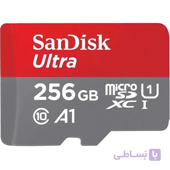 کارت حافظه MicroSDXC سن دیسک Ultra کلاس 10 استاندارد UHS-I U1 A1 سرعت 150 مگابایت بر ثانیه ظرفیت 256 گیگابایت — تصویر 1