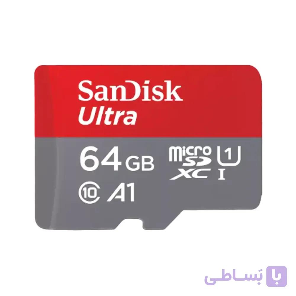 کارت حافظه MicroSDXC سن دیسک مدل Ultra کلاس 10 استاندارد UHS-I U1 A1 سرعت 120 مگابایت بر ثانیه ظرفیت 64 گیگابایت