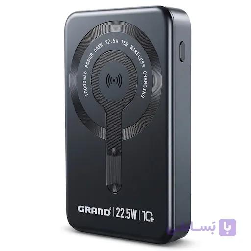 پاوربانک 15 وات گرند اسکای طرح مگ سیف مدل GPW-12 ظرفیت 10000 میلی‌آمپرساعت — تصویر 1