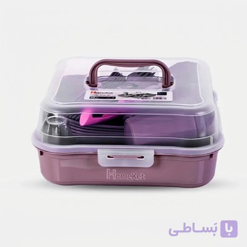 سبد پیک‌نیک ۴۲ پارچه هوم‌کت مدل سانیا — تصویر 1