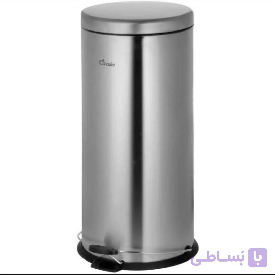 سطل پدالی 30 لیتری آرام‌بند سرکوله — تصویر 1