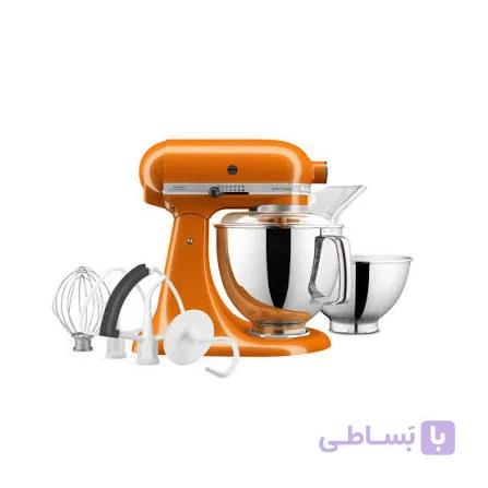 همزن کاسه دار کیچن اید زرد عسلی Kitchen aid 5ksm175PSBHY HONY YELLOW — تصویر 1