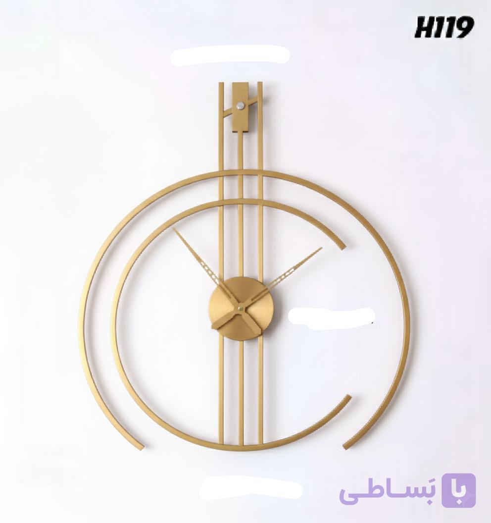 ساعت دیواری مدرن کد H/119 رنگ مشکی/ سفید