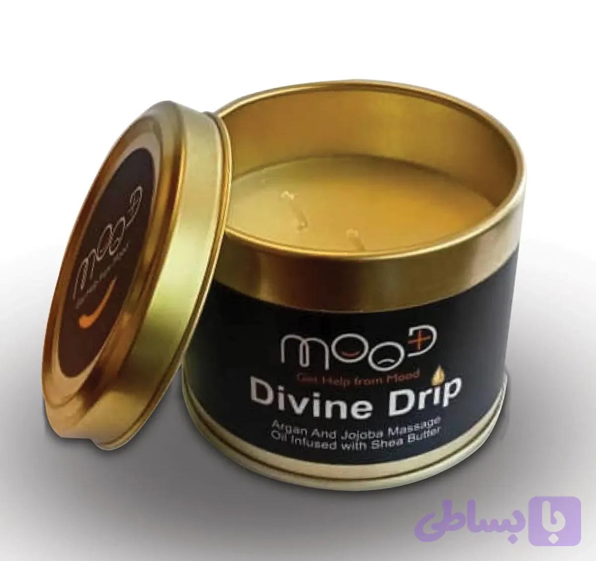 شمع اسپا MOOD مدل DIVINE DRIP مخصوص ماساژ سفید