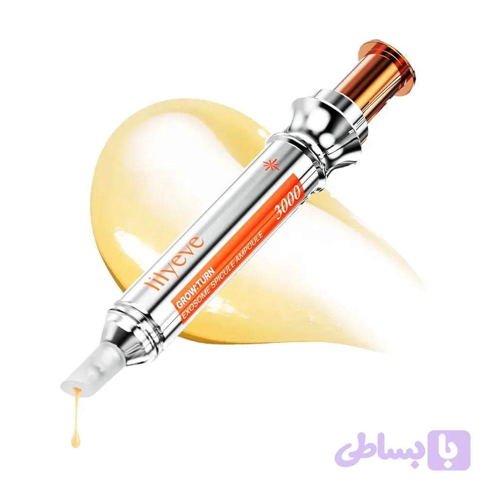 آمپول تقویت‌کننده پوست سر حاوی اگزوزوم و اسپیکول ۳۰۰۰ لیلی ایو — تصویر 1
