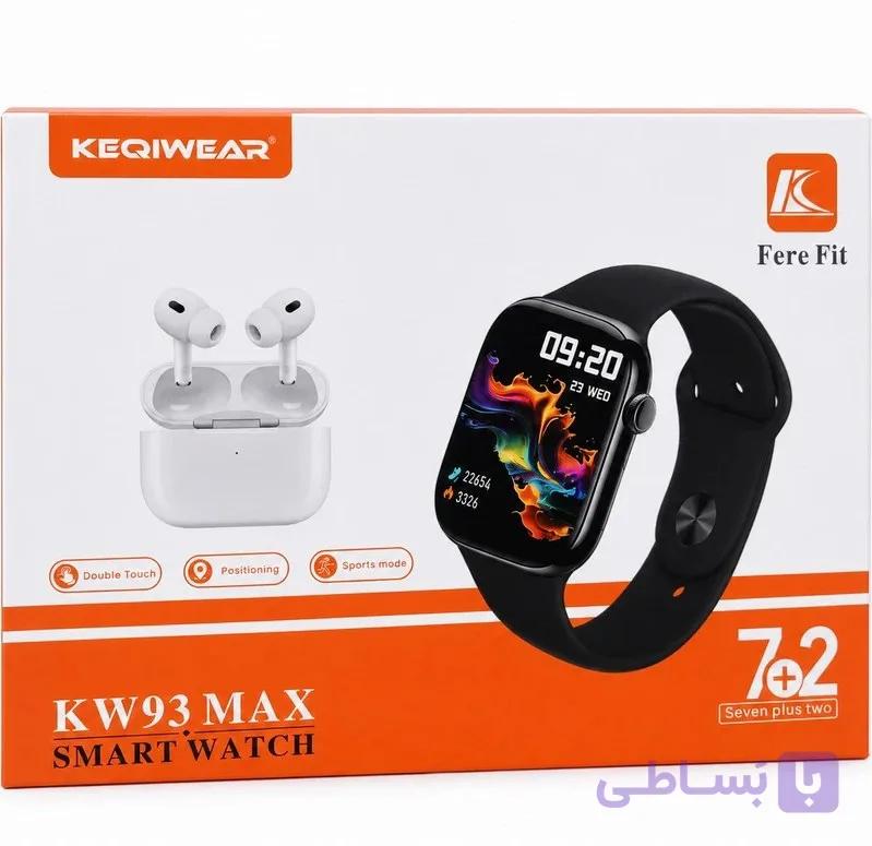 ساعت هوشمند اپل KW93 Max با ۷ بند و ایرپاد — تصویر 1