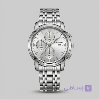 ساعت مچی مردانه تقویم دار تک موتور بافت ریز کد 03 — تصویر 1