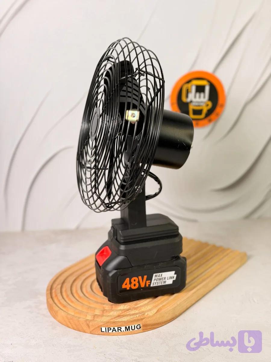 پنکه شارژی تمام فلزی 10 باطری مدل LITHIUM ELECTRIC FAN کد 7727 — تصویر 1