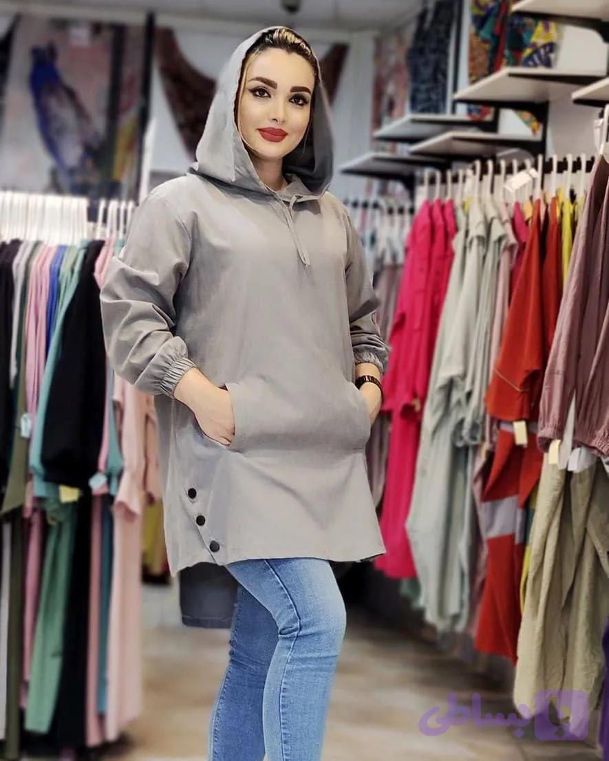 هودی کلاهدار (کد LWL7I) — تصویر 1