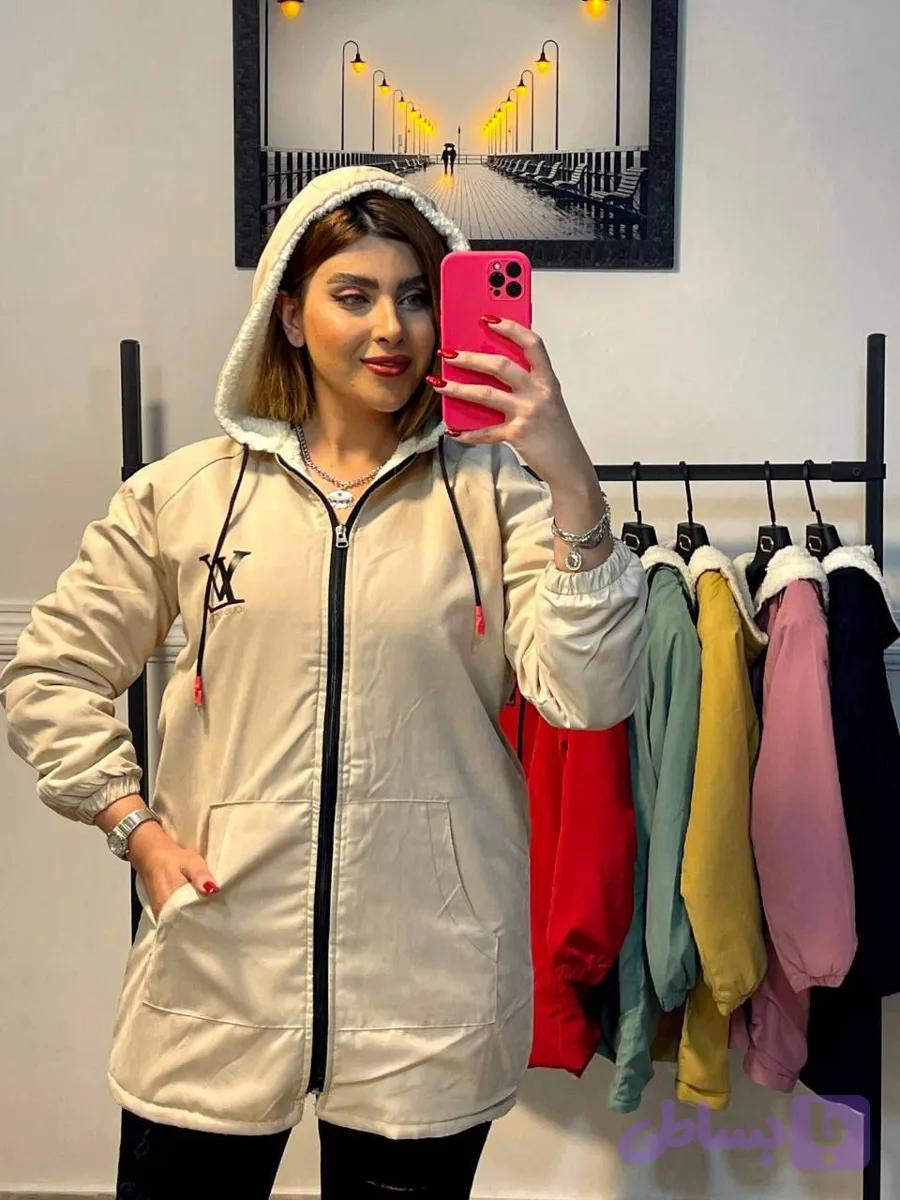 کاپشن زنانه کلاهدار — تصویر 1