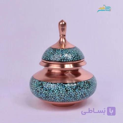 دخل کوچک فیروزه کوبی با کیفیتی ماندگار و بالا، طراحی زیبا و شکیل
                                                                        A small piece of turquoise Kobi with lasting and high quality, beautiful and elegant design