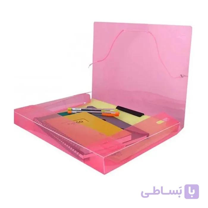 کیف مدارک کش‌دار شفاف 3 سانتی پاپکو کد S501-3T