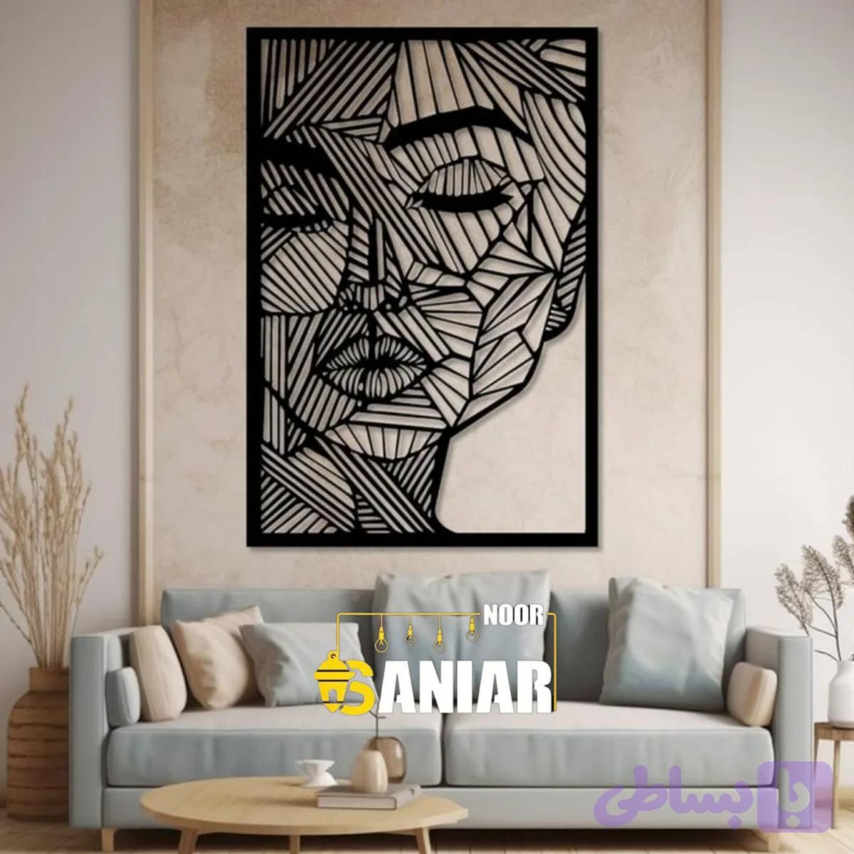 تابلو لیزری دیواری فلزی (کد OB9RT)