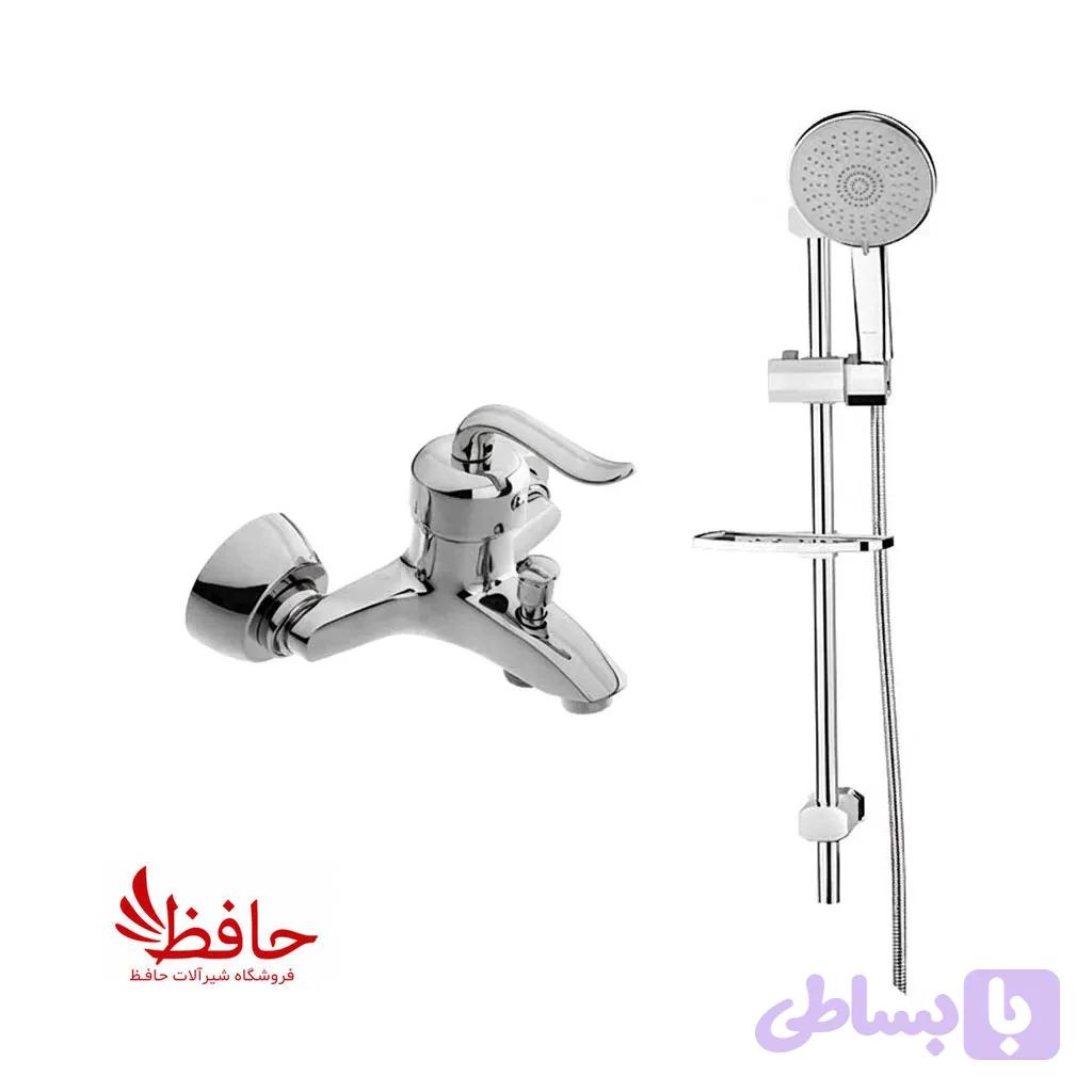مجموعه 2 عددی شیر حمام و علم دوش مدل قاجاری