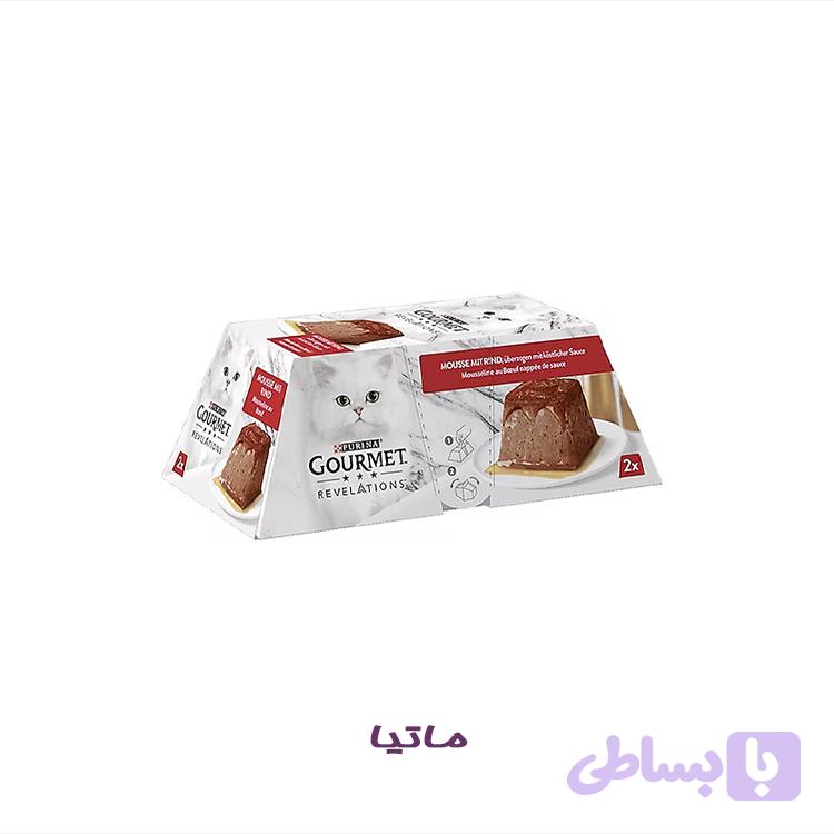دسر موس گربه گورمت رولیشنز طعم گوشت مرغ در سس