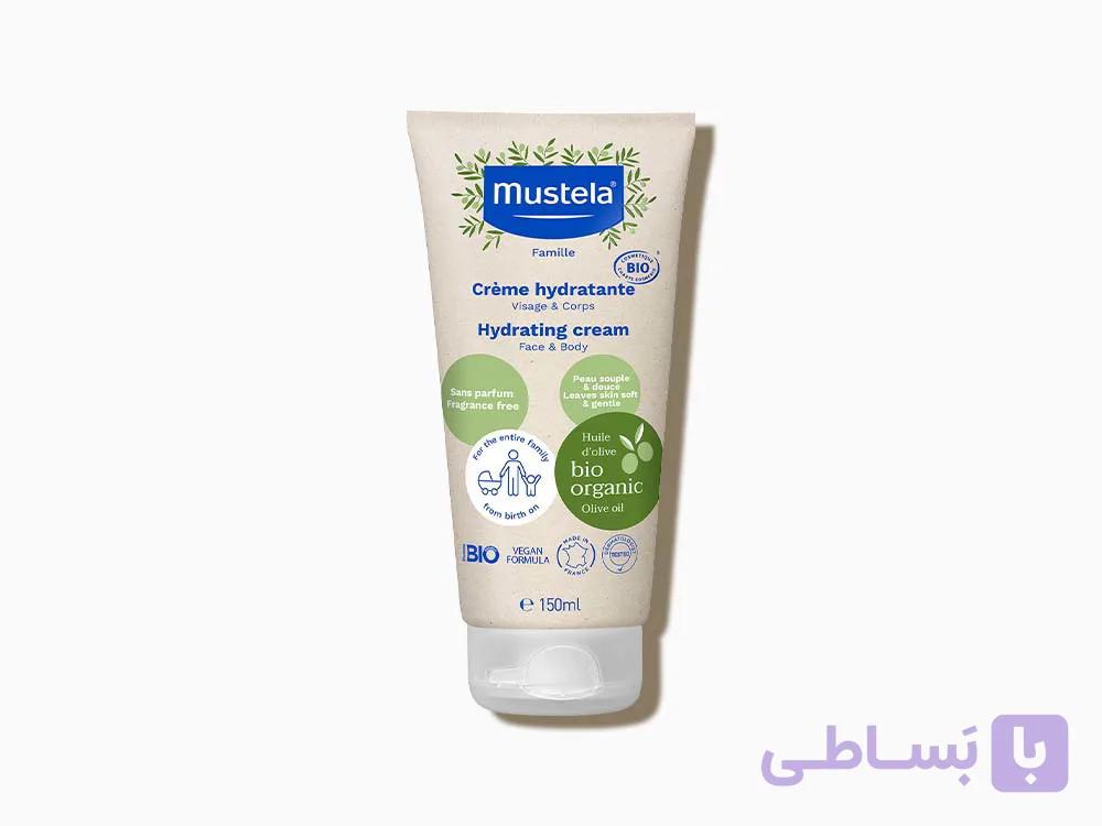 کرم مرطوب‌کننده صورت و بدن ماستلا BIO حجم 150 میلی‌لیتر | آبرسان ارگانیک پوست نوزاد، کودک و بزرگسال عرب نویس