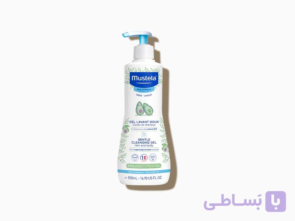 شامپو سر و بدن کودک ماستلا 500 میلی‌لیتر مدل Gentle Cleansing Gel | شوینده ملایم مو و بدن نوزاد فقط عرب نویس اصلی
