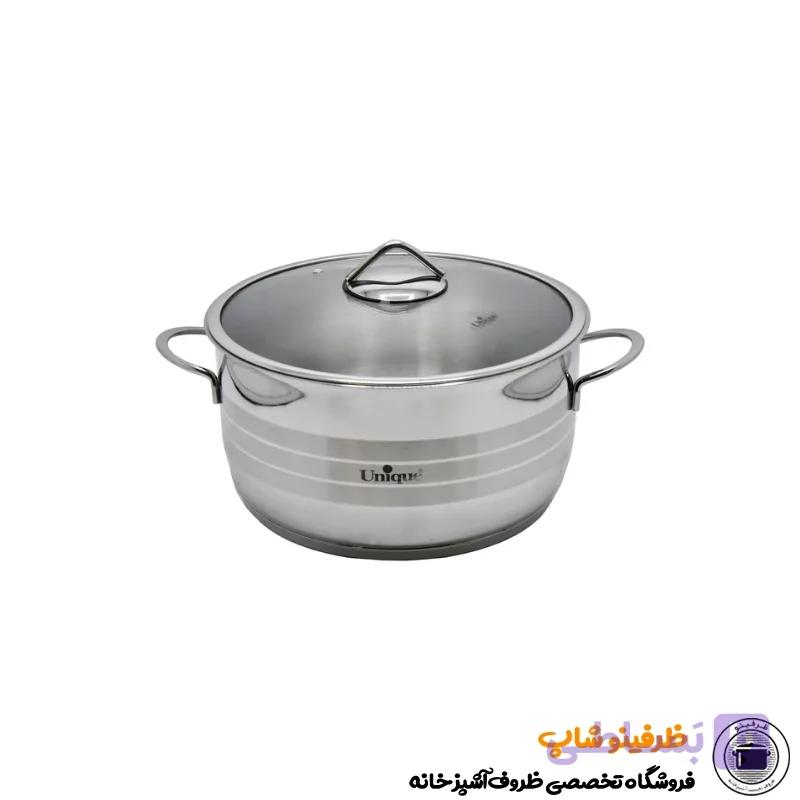 قابلمه یونیک مدل استیل کد 9915 سایز 28 — تصویر 1
