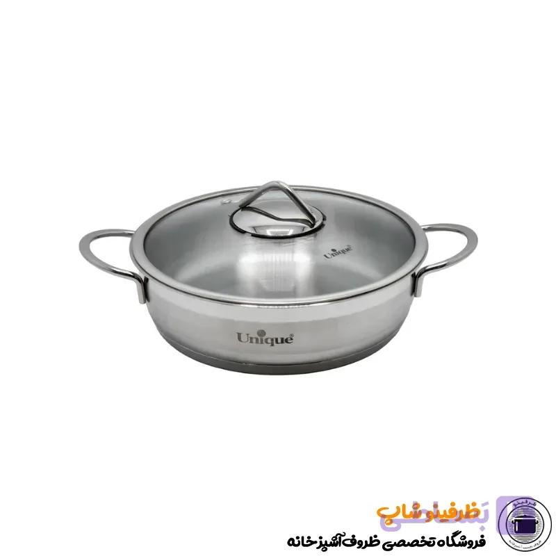 تابه یونیک مدل استیل کد 9943 سایز 24 — تصویر 1