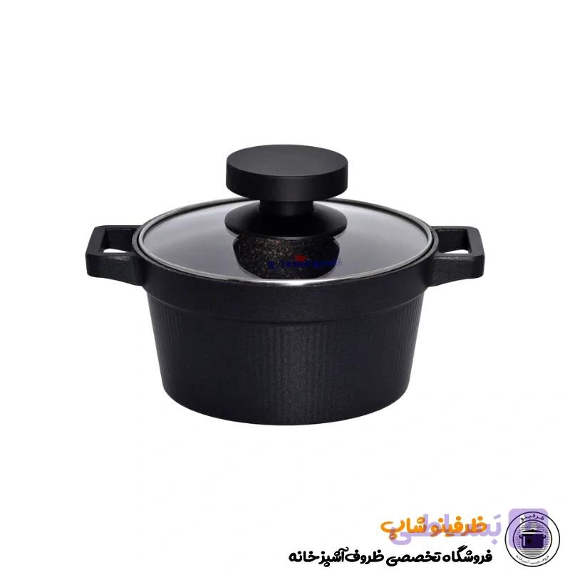 قابلمه چدن یونیک مدل دیاموند کد 8902 سایز 16 — تصویر 1