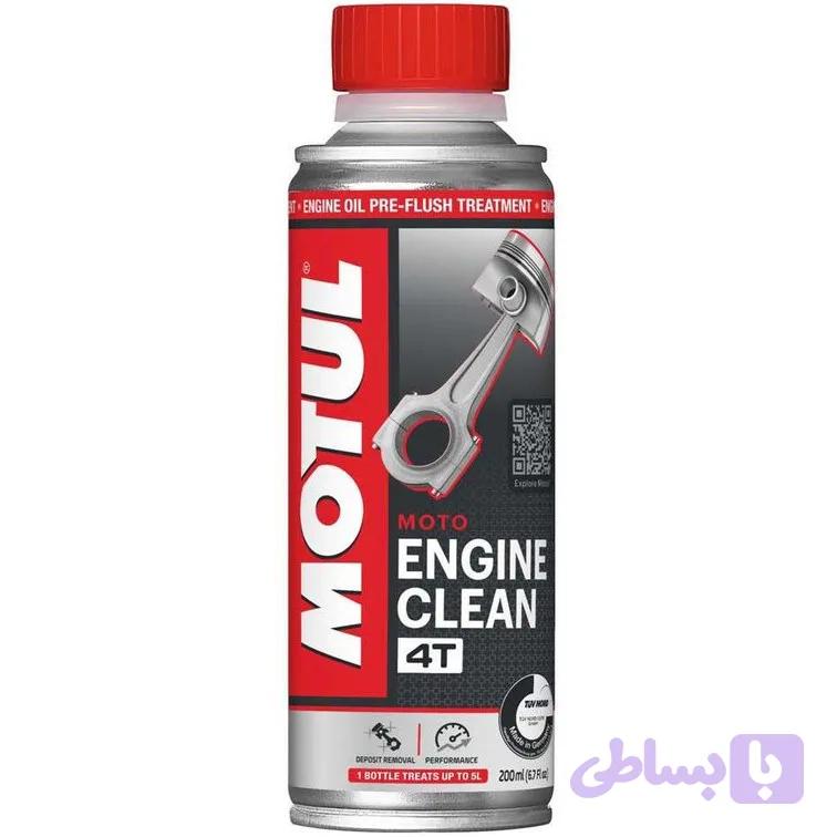 محلول تمیز کننده انجین موتول مدل ENGINE CLEAN 4T حجم 300 میلی لیتر