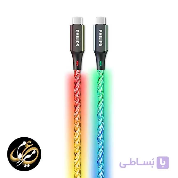 کابل شارژ USB-C به USB-C فیلیپس مدل Philips DLC5130C — تصویر 1