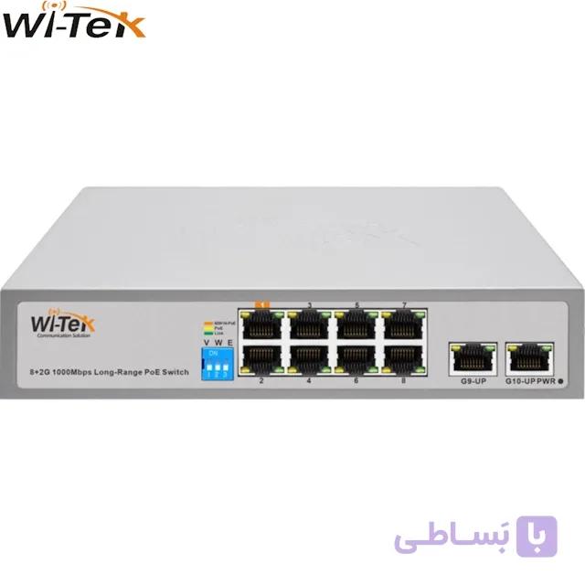 سوئیچ شبکه PoE وایتک مدل WI-PS210G(V3) — تصویر 1