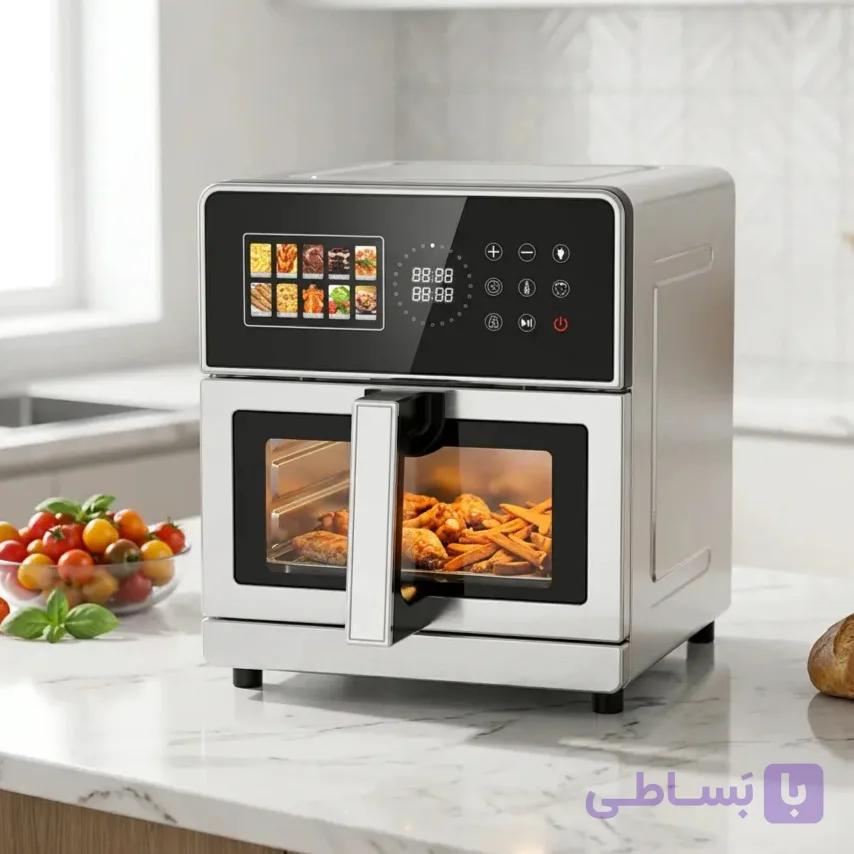 سرخ کن بدون روغن تمام استیل برلین مدل 960B — تصویر 1